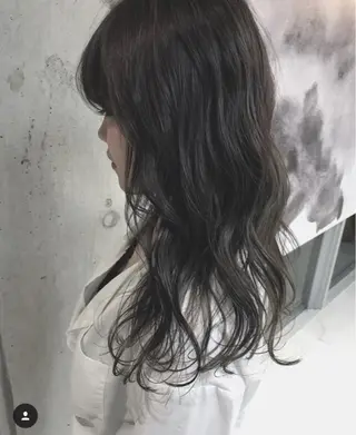 ロング カラー パーマ ヘアアレンジ ナツメダ ダイキのヘアスタイル