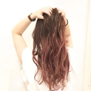 ロング カラー ヘアアレンジ AUBE HAIRazul吉祥寺所属・綺麗な髪質にしたい方 限定🌈清水 祥のヘアスタイル