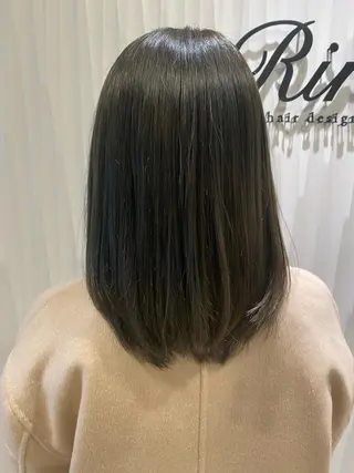 ミディアム 大倉 未波のヘアスタイル