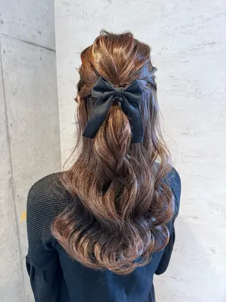 ロング ヘアアレンジ 女性に人気♪ はやしほのかのヘアスタイル