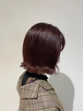 ミディアム カラー オオミネ タクミのヘアスタイル