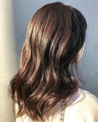 セミロング カラー edge.所属・くまがい みゆ【edge.】のヘアスタイル