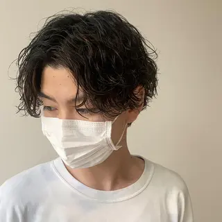 ミディアム カラー パーマ メンズ stylist hiro by schon所属・大人男髪/メンズ パーマ/hiroのヘアスタイル