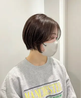 ショート 縮毛矯正/ハイトーン /パーマ/前原汐🎐のヘアスタイル