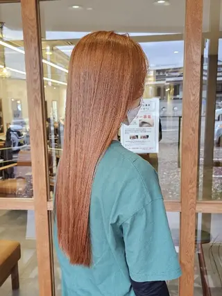 ロング カラー きただ あみのヘアスタイル