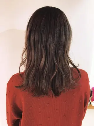 ミディアム カラー なりたいが叶う ながしまじゅんきのヘアスタイル