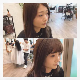 セミロング カラー パーマ ⭐️ アユミ⭐️のヘアスタイル