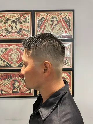 ショート メンズ FADE&LINE登戸店所属・🔥メンズ専門 美容師🔥 柳澤陵心のヘアスタイル