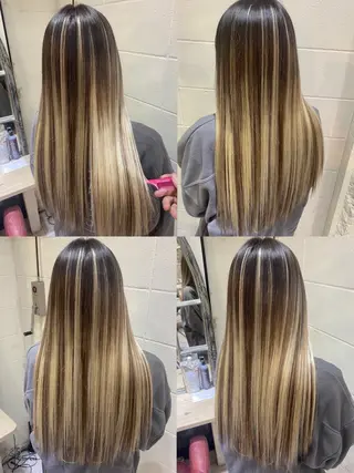 ロング カラー コンドウ リュウのヘアスタイル