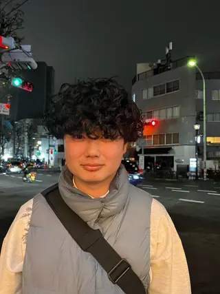 パーマ ヘアアレンジ メンズ モデル様募集 えのもとりき🏄のヘアスタイル