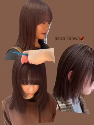 カラー 柔らかいオリーブ🍃 カラーNatsumiのヘアスタイル