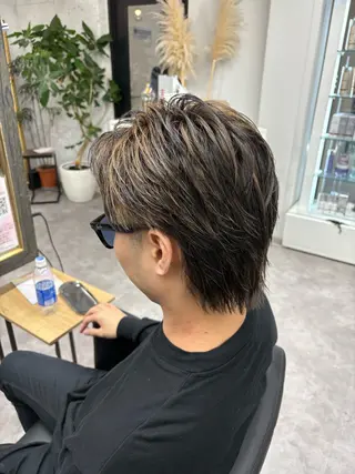 カラー メンズ 笹江 瑞穂のヘアスタイル