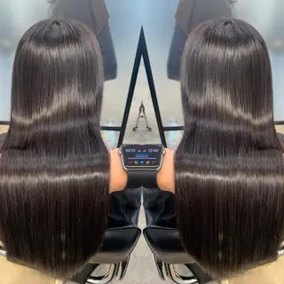 ロング 及川シゲル 髪質改善講師のヘアスタイル