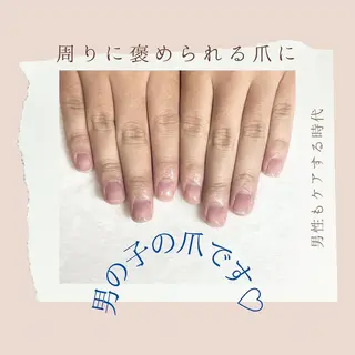 カラー メンズ ネイル Chérinail 爪のお手入れのネイルデザイン