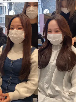 ロング カラー パーマ 小野寺瑞希 /最小顔カットのヘアスタイル