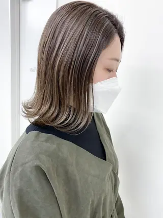 ミディアム カラー Meena by urban所属・丹羽 隼人/髪質改善 /韓国ヘア🇰🇷のヘアスタイル
