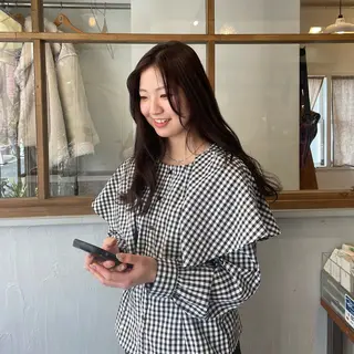 ロング カラー 平地 晃人のヘアスタイル