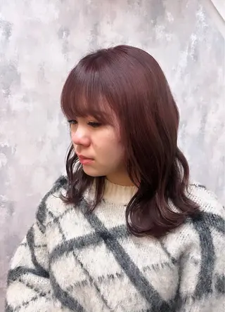 ミディアム カラー 韓国系/ダブルカラー /トグチリンカのヘアスタイル