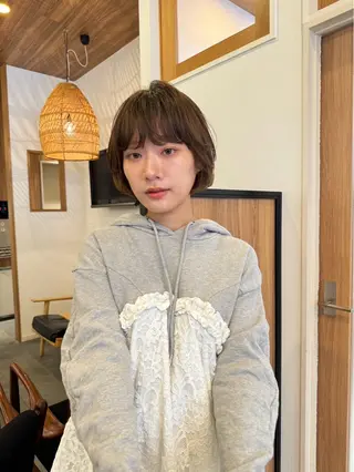 ミディアム 岸田 佳祐のヘアスタイル