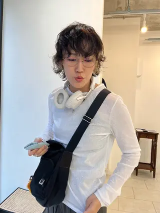 ショート パーマ NOUN所属・eri kinjoのヘアスタイル