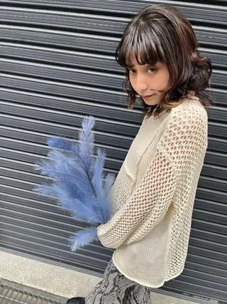 ミディアム ✨艶感/透け感✨Sherry所属・艶髪/ハイトーン Sherryのヘアスタイル