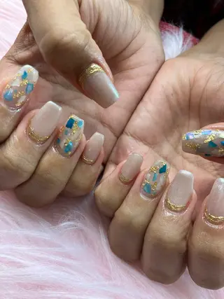 ネイル rukianail 新里のネイルデザイン