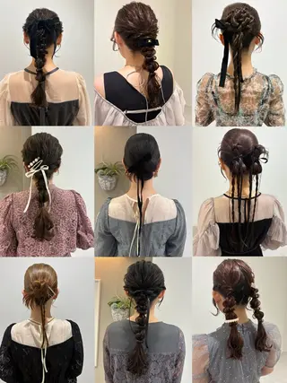 ヘアアレンジ 💗暖色/ブリーチ/ レイヤー/横浜/メイのヘアスタイル