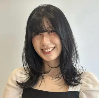 ロング カラー 透明感カラー/ くびれヘア/ユウユのヘアスタイル