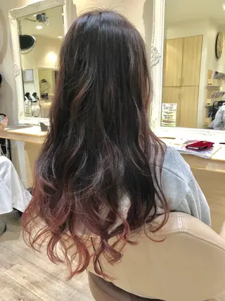 ロング カラー 店長     押野 勇也のヘアスタイル