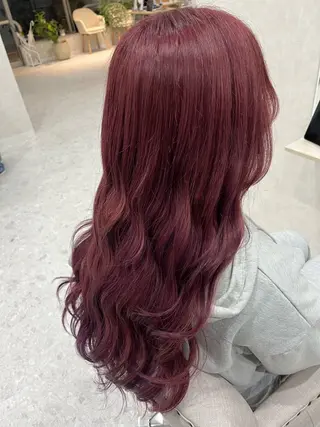 ロング カラー 小池 風賀のヘアスタイル