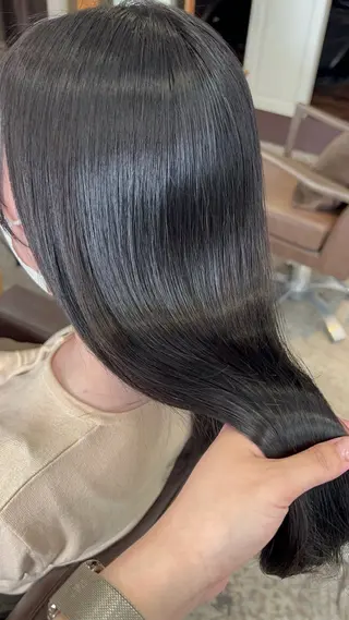 セミロング 現地韓国ヘア🇰🇷 Chisaki치사키のヘアスタイル