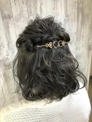 ショート カラー ヘアアレンジ Cuore 清尾 浩昭のヘアスタイル