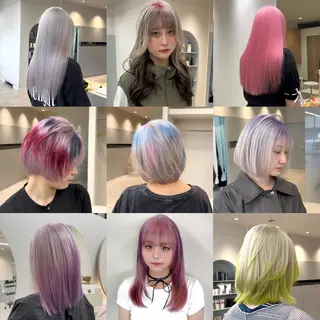 ミディアム 【デザインカラー】 難波　秀喜のヘアスタイル