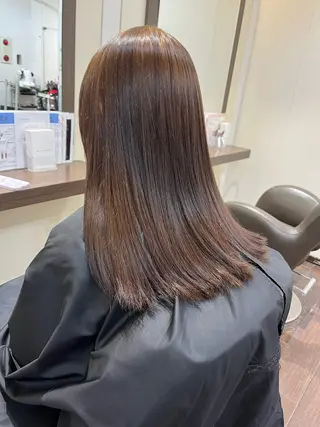 セミロング カットパーマ あさみのヘアスタイル
