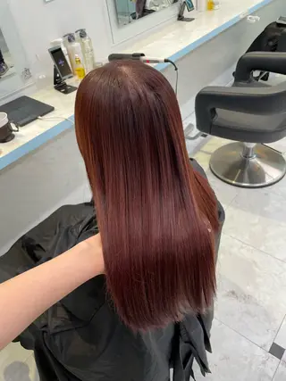 カラー 🍒♡艶髪暖色カラー saaya♡🍒のヘアスタイル