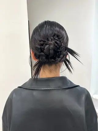 ロング 加藤 優里のヘアスタイル