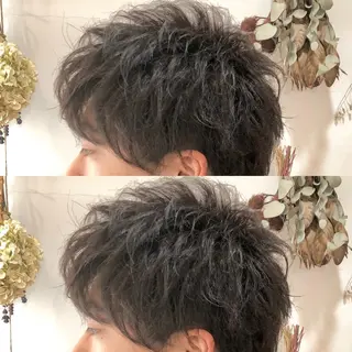 メンズ 東梅田エリアカラー ヘアセットNo. 1のヘアスタイル