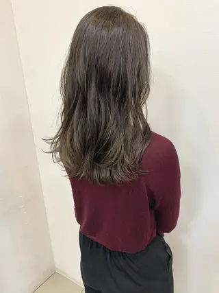 セミロング カラー 明石遼/ベージュ / ピンクのヘアスタイル