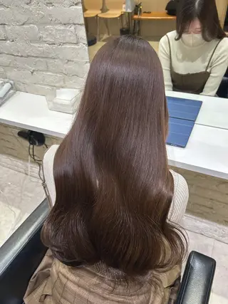 ロング カラー Rina🎀 艶髪モテベージュのヘアスタイル