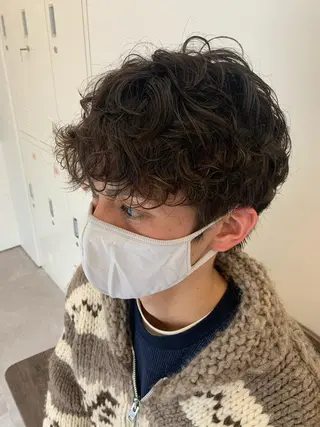 パーマ メンズ THE SUITS  BROTHERS 金山所属・坂口 敬志朗のヘアスタイル