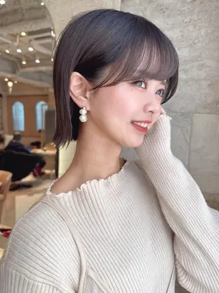 ミディアム カラー ヘアアレンジ Lond jeloud 名古屋所属・髪質改善 の達人/杉原碧仁のヘアスタイル