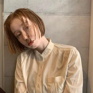 ショート カラー キッズ 顔周りレイヤー 🎀マリノのヘアスタイル