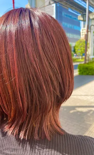 ミディアム カラー NAKAMURA 🦋のヘアスタイル