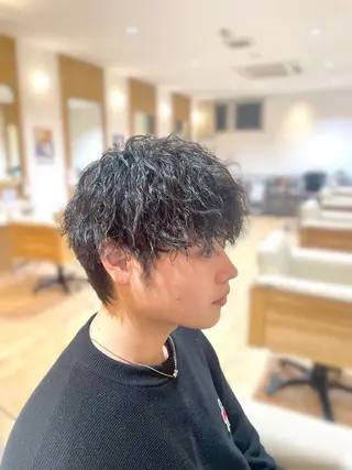 パーマ メンズ 山本ゆう/champ /瓢箪山美容室のヘアスタイル