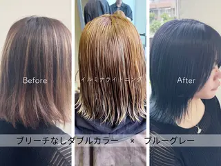 ミディアム SARAJU 仁川店【カラー特化】のヘアスタイル