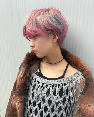 ショート ハイトーン/デザイン honokaのヘアスタイル