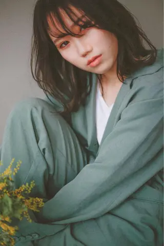 ミディアム カラー 永田 崇のヘアスタイル