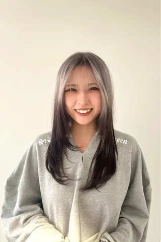 ロング カラー Kasumi | くすみブラウン×渋谷のヘアスタイル