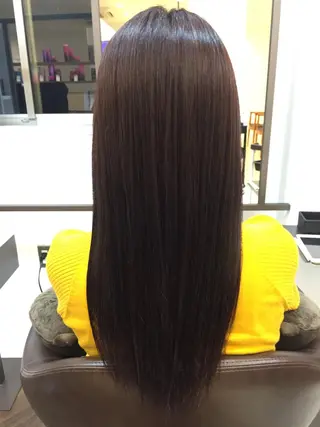 ロング カラー apsee所属・杉本 らなのヘアスタイル