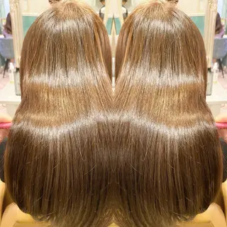 ロング カラー ボブ/縮毛矯正/ 高嶋 優のヘアスタイル